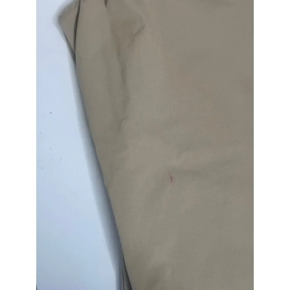 FIGS FIGSPRO Pants Mens M Tan Tailored Trouser Scrub Chino Stretch Slim Snap Zip